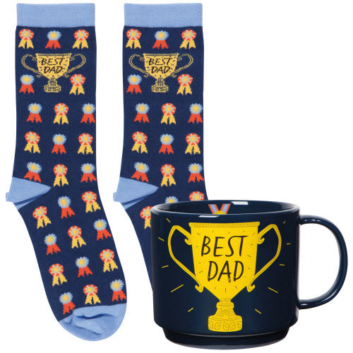 Best dad mug and socks set of 2