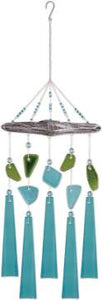 Turquoise sea wind chime