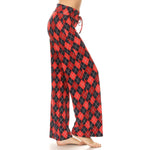 Load image into Gallery viewer, Buttery Soft Print Pajama Pants with Drawstring: plaid
