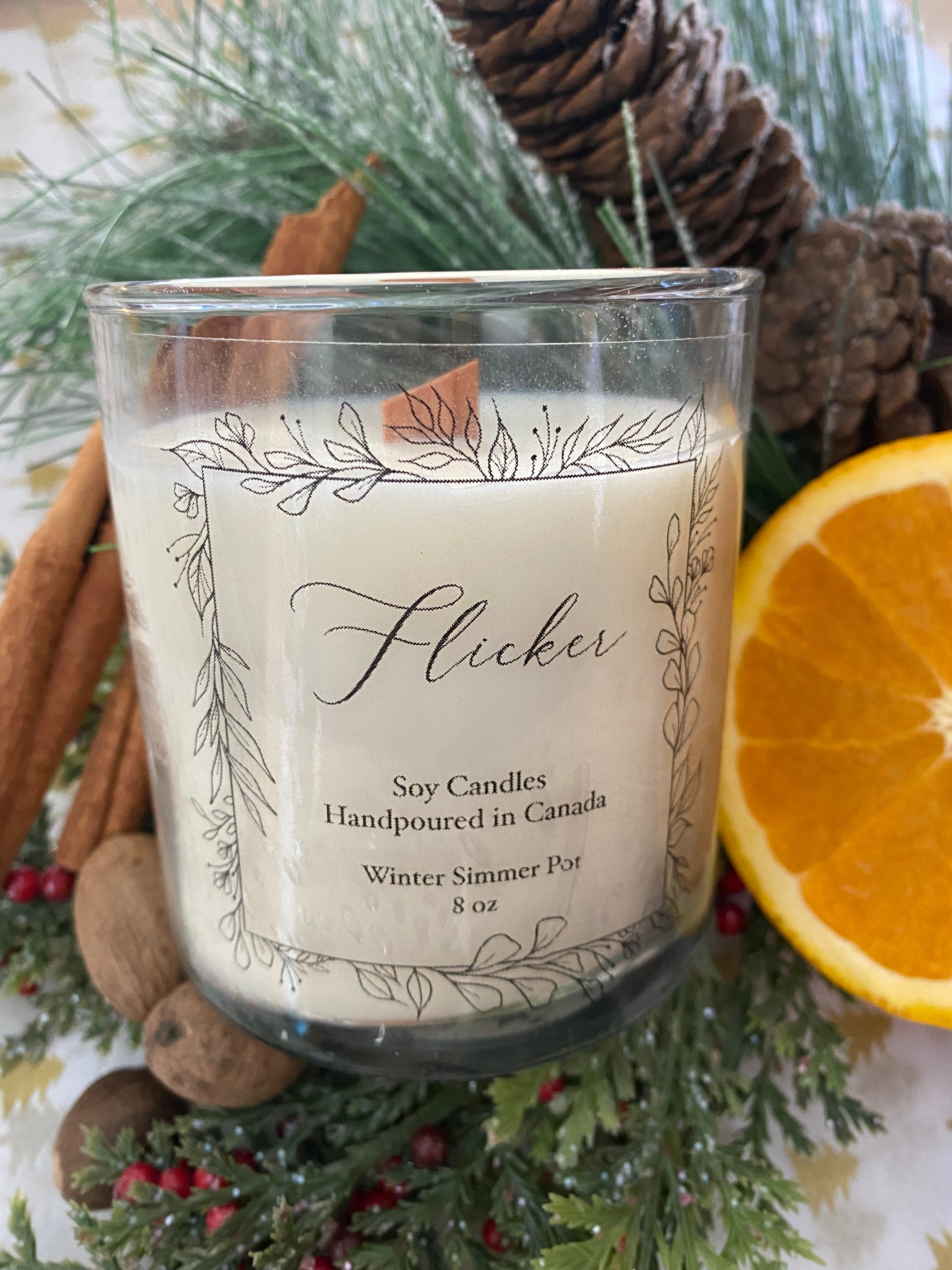 Flicker Soy Candle 8oz - Spring/Summer Collection