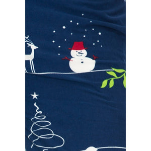Buttery Soft Print Pajama Pants with Drawstring: Christmas