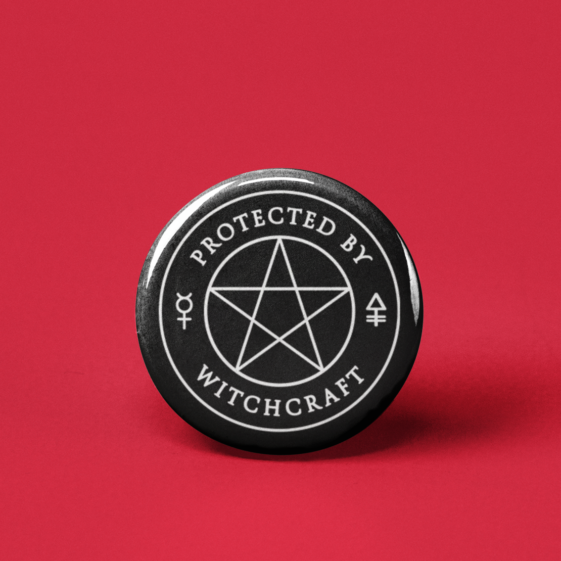 Protected by Witchcraft Pinback Button