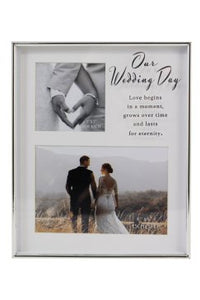 Our wedding day frame