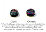 Load image into Gallery viewer, Dichroic Glass Studs  - 9mm
