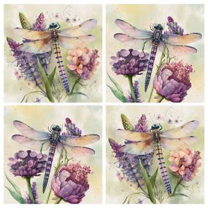 Dragonfly coasters set of 4
