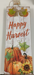 Hanging light up fall signs