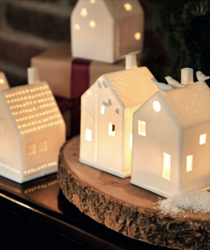Illuminated porcelain Houses