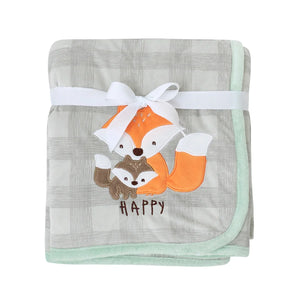 Happy fox blanket