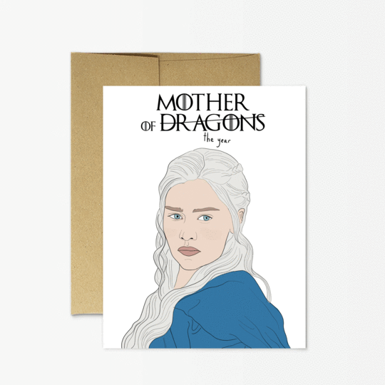 Mother of The Year Game of Thrones Card