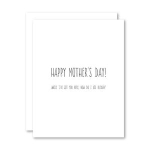Happy Mother’s Day! How Do I Use Bleach? / Card