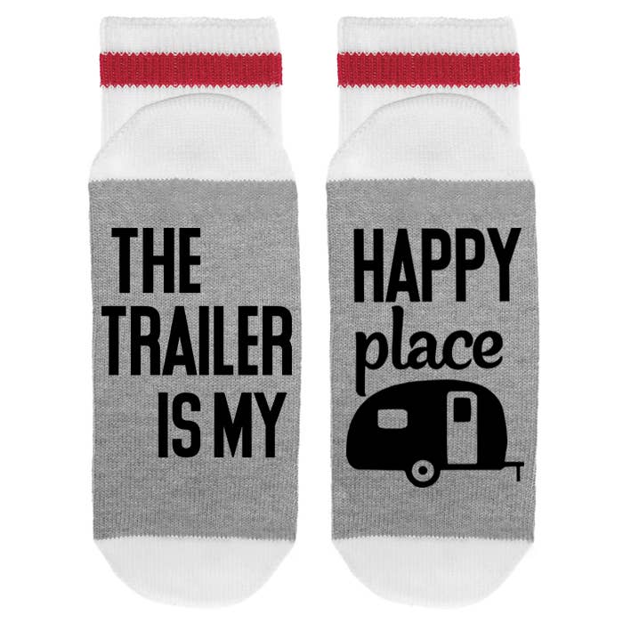 The Trailer Is My Happy Place - Socks
