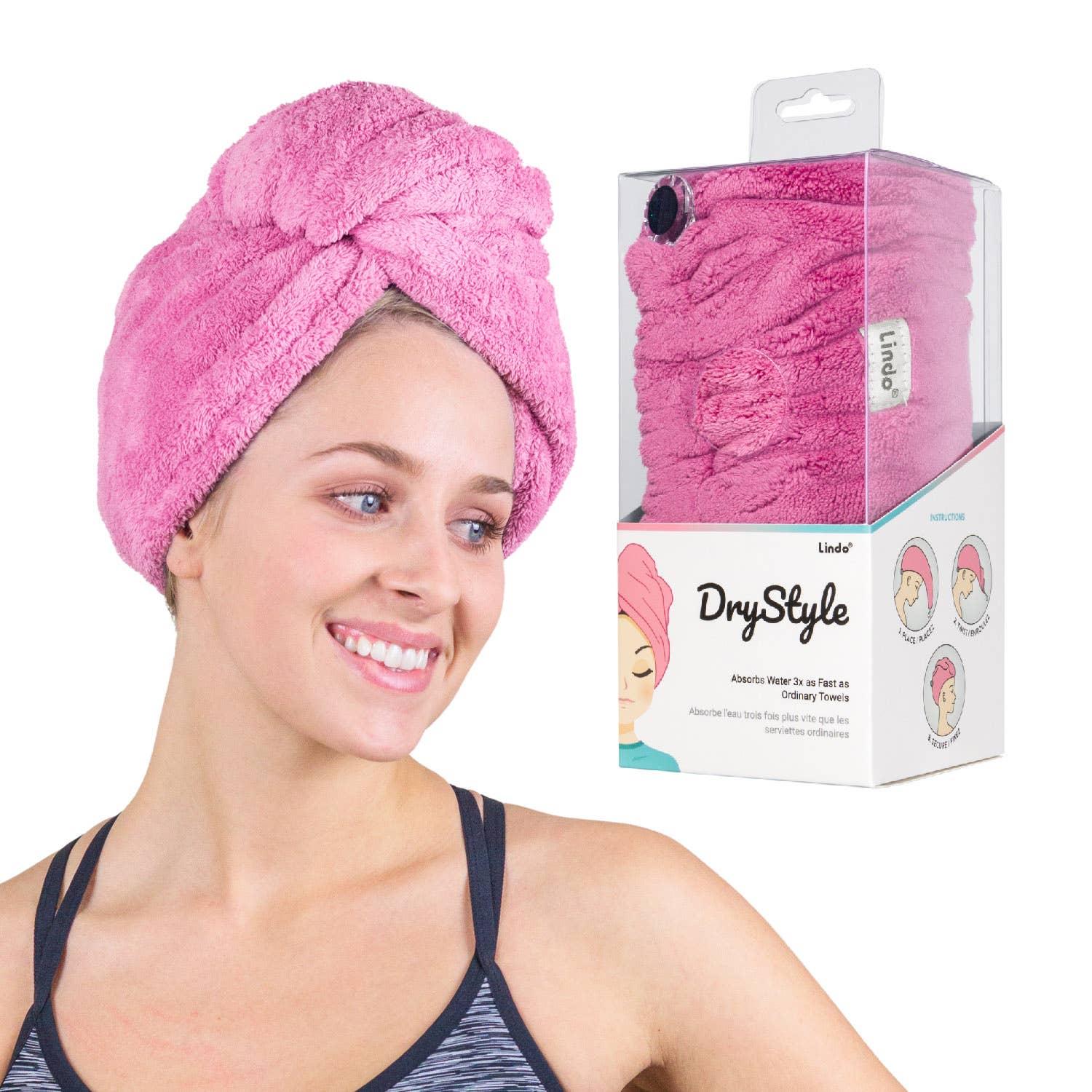 Lindo DryStyle Hair Drying Turban