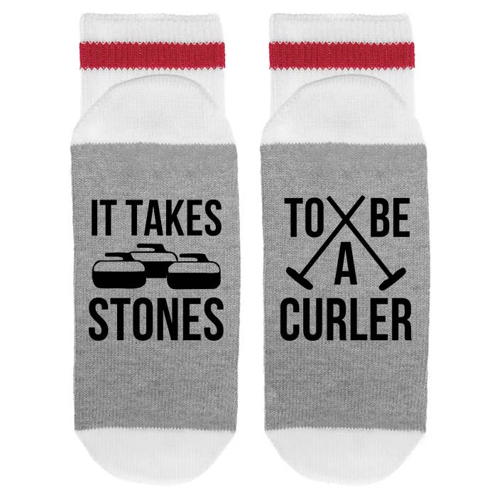 MENS - It Takes Stones To Be A Curler - Socks
