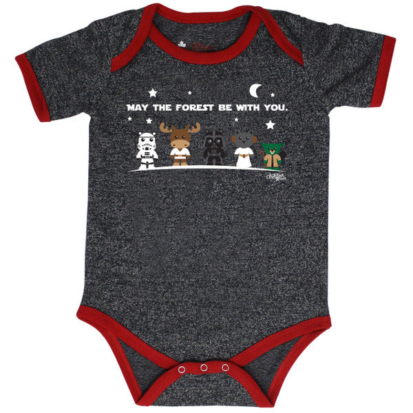 Baby onesie may the forest be with you
