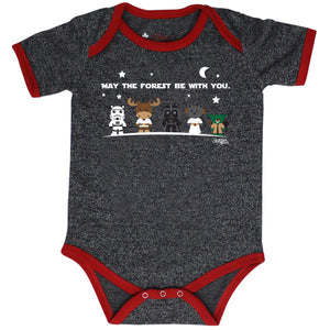 Baby onesie may the forest be with you
