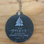 Load image into Gallery viewer, Slate Christmas Ornaments

