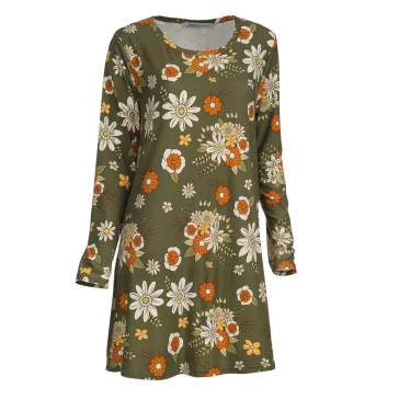 Floral long sleeve tunic