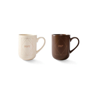 Mr & Mrs mug set