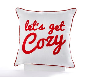 Let’s get cozy pillow cover