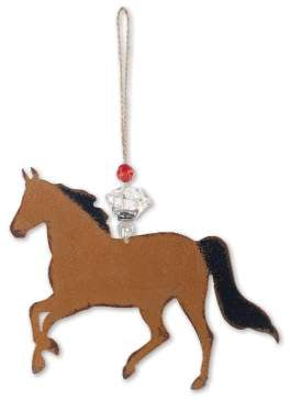 Brown horse ornament