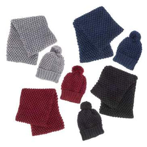 Infinity scarf and hat sets