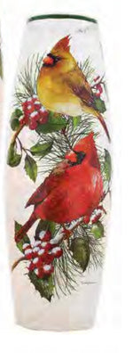 Load image into Gallery viewer, Cardinals Pre-Lit Large Vase
