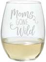 Moms gone wild - Stemless Wine Glass