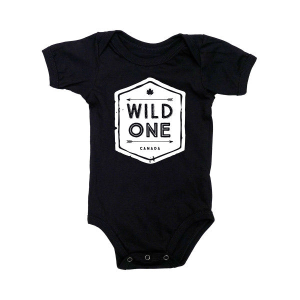 Wild one baby onesie