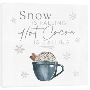 Snow & Hot Cocoa Canvas