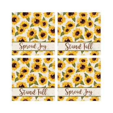 Sunflower coaster set