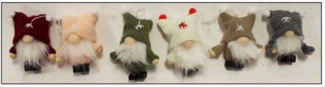 Plush Gnome Ornaments