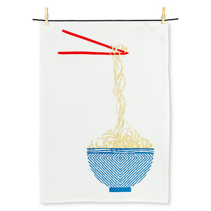 Noodle bowl tea towel