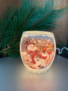 Snowman Light Up Jar