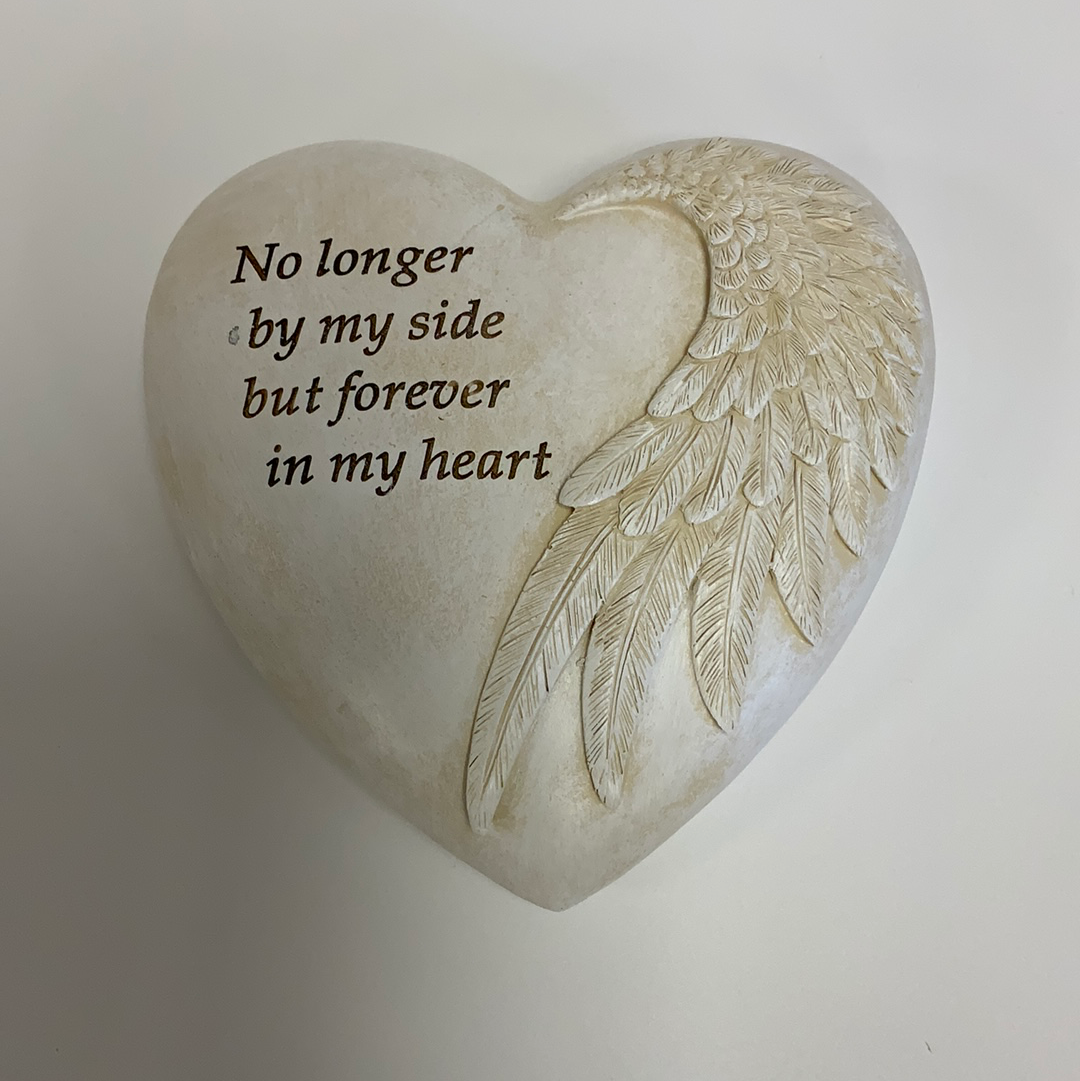 No longer by my side forever in my heart memorial stone