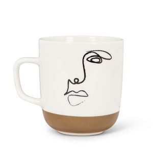 Line drawing mugs