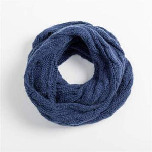 Cable knit infinity scarf