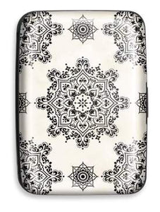 Credit card case Black Mandalas