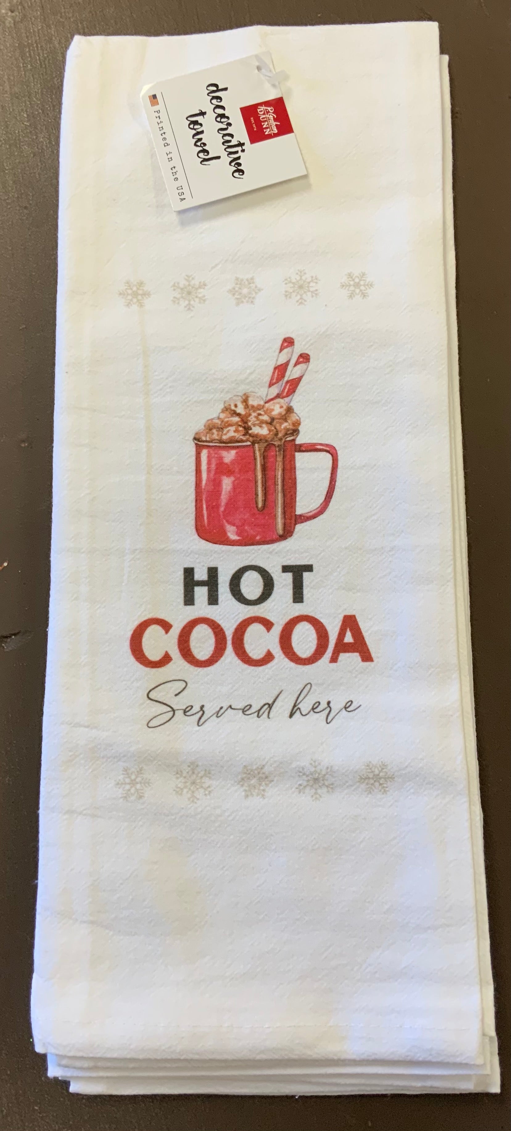 Hot Cocoa tea towel