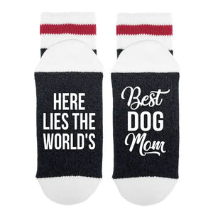 Here Lies The World's Best Dog Mom - Socks