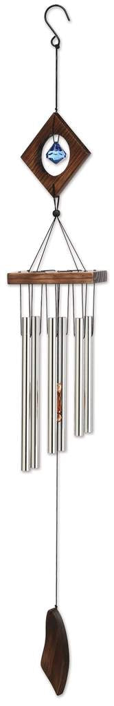 Metal Wind-chimes with wood tops