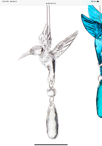 Hummingbird with crystal