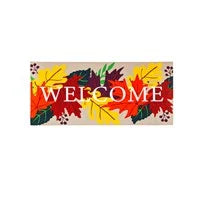 Welcome Fall leaves Sassafras switch Mat