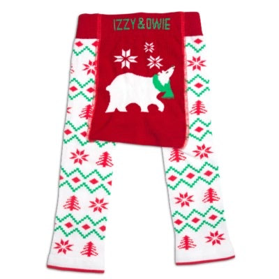 Christmas polar bear baby leggings