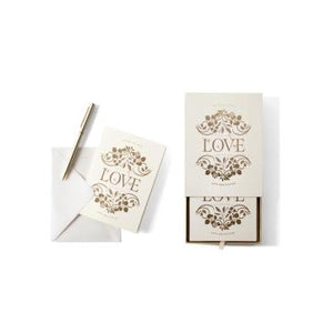 Floral love notecard set