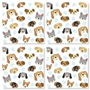 Dog pattern coasters